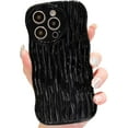 thumbnail image 1 of Compatible with iPhone 11 Pro Case for Women/Girls, Cute Wave Edge Water Ripples Back Cover Soft TPU Shockproof Case for iPhone 11 Pro, Black, 1 of 7