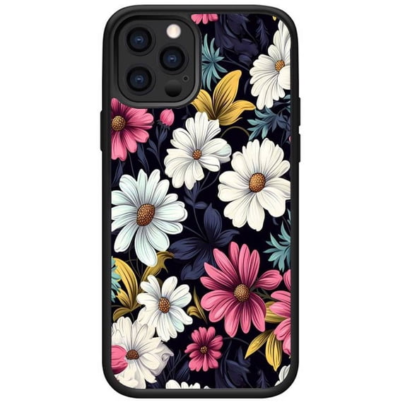 Compatible with iPhone 11 case Soft TPU Glossy Flower Pattern Phone Case for Women and Girls