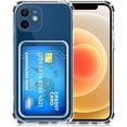 thumbnail image 1 of Compatible with iPhone 11 case with Card Holder, Clear Card Slot case, Ultra-Thin, Soft, Shockproof, Credit Card Protective Cover for iPhone 11, 1 of 6