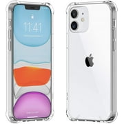 Compatible with iPhone 12 Mini Case,Crystal Clear Case with Shock-Absorption Bumper for iPhone 12 Mini 5.4 Inch