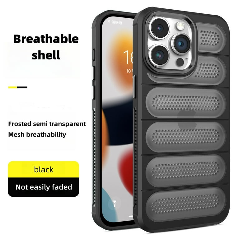 Compatible with iPhone 13 Case, Hollow Mesh Heat Dissipation