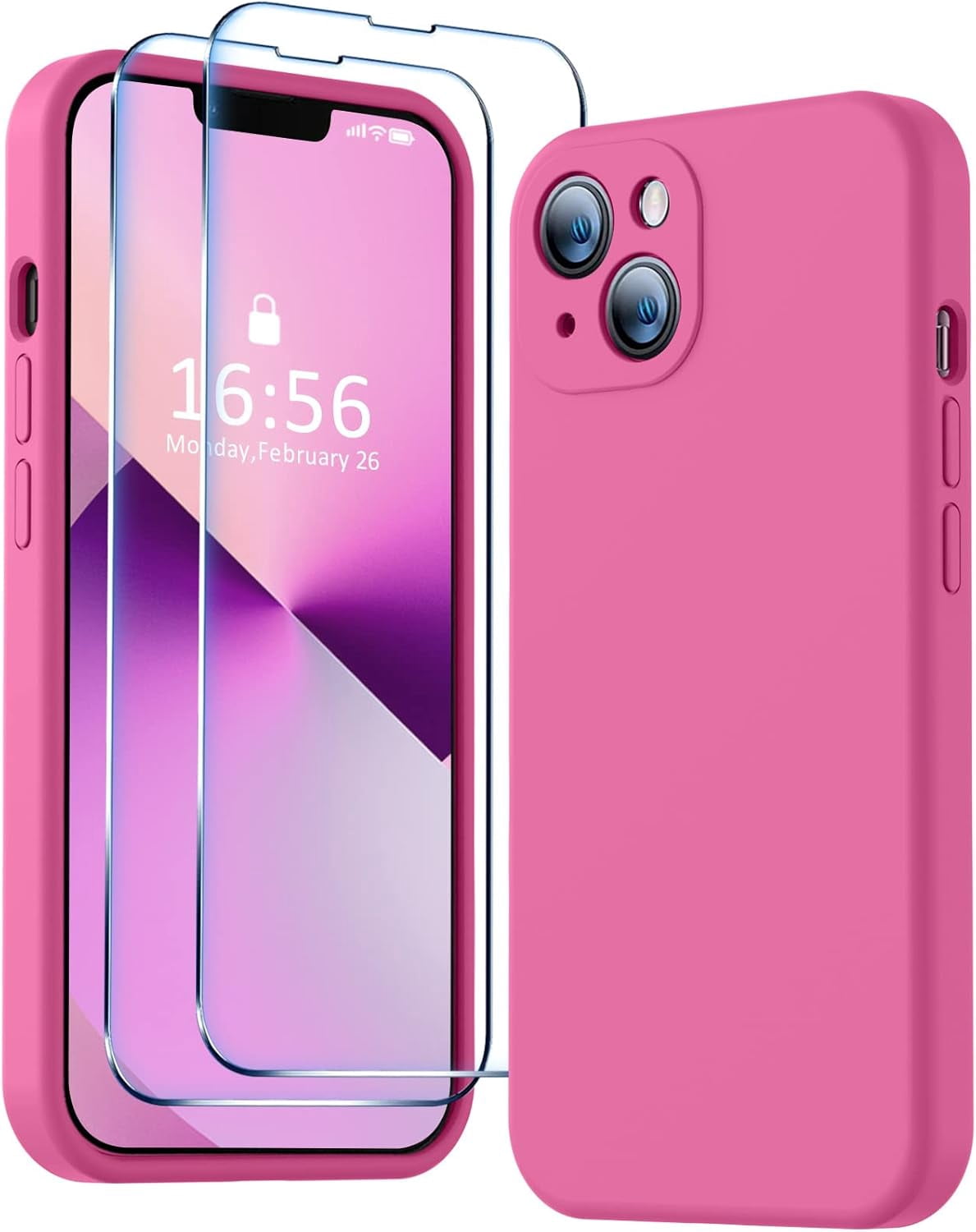 Compatible with iPhone 13 Case, Premium Liquid Silicone Case [Velvety ...