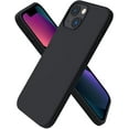 thumbnail image 1 of Compatible with iPhone 13 Mini Case, Slim Liquid Silicone 3 Layers Full Covered Soft Gel Rubber with Microfiber Case Cover 5.4 inch-Midnight, 1 of 11