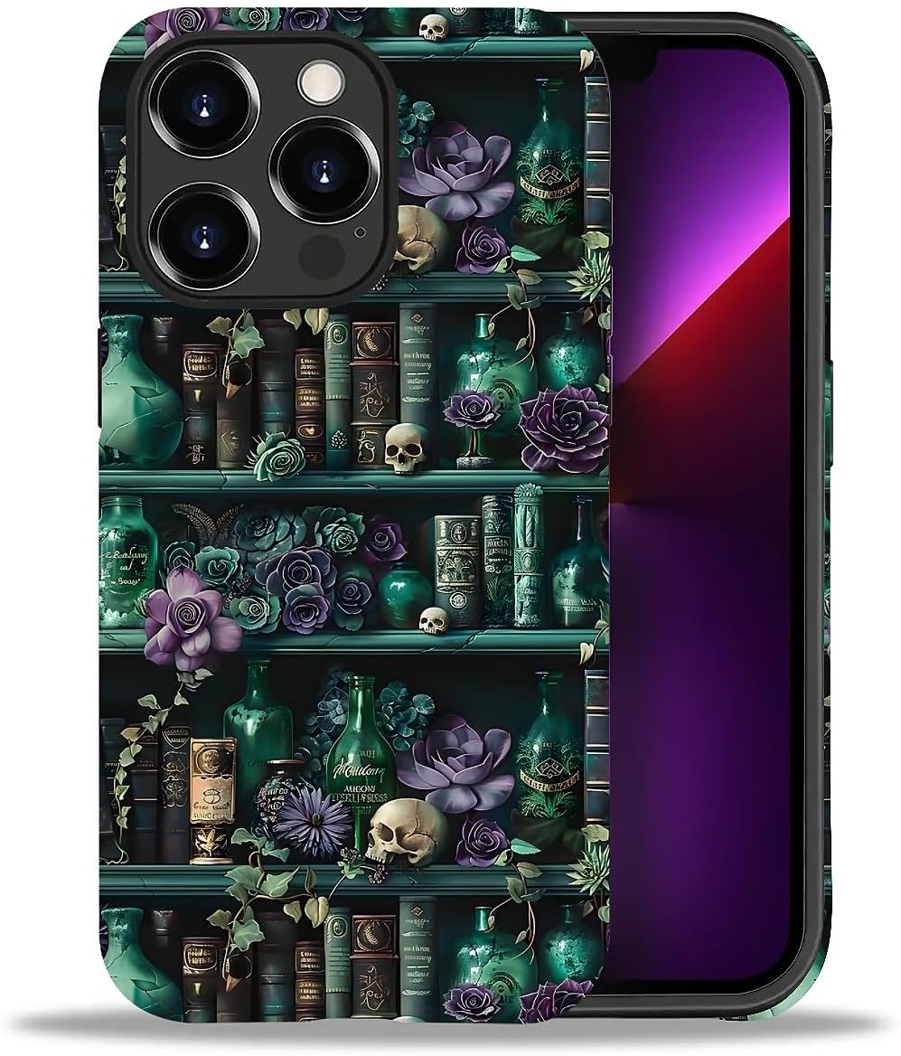 Compatible with iPhone 13 Pro Case, The Magician's Bookshelf 2 in 1 ...