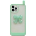 thumbnail image 1 of Compatible with iPhone 13 Pro Max 3D Bowknot Case Cute Camera Lens Protection Clear Soft Shockproof Pretty Unique Protective Cover for Women Girls, 1 of 10