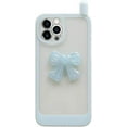 thumbnail image 1 of Compatible with iPhone 13 Pro Max 3D Bowknot Case Cute Camera Lens Protection Clear Soft Shockproof Pretty Unique Protective Cover for Women Girls, 1 of 10