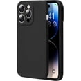 thumbnail image 1 of Compatible with iPhone 13 Pro Max 6.7 Inches, Soft Scratch Resistant Liquid Silicone Fine Hole Shockproof Protective Case,Black, 1 of 12