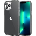 thumbnail image 1 of Compatible with iPhone 13 Pro Max Case Clear, Transparent Soft Shockproof Protective Slim Thin Bumper Cover Phone Case, Black, 1 of 15