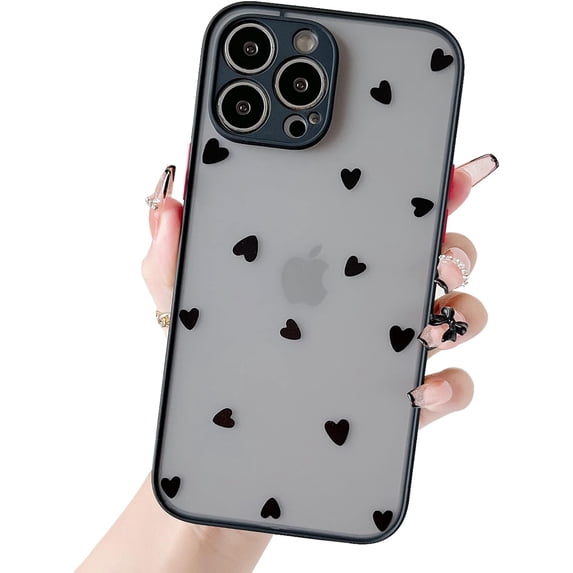 Compatible with iPhone 13 Pro Max Luxury Case (Heart)