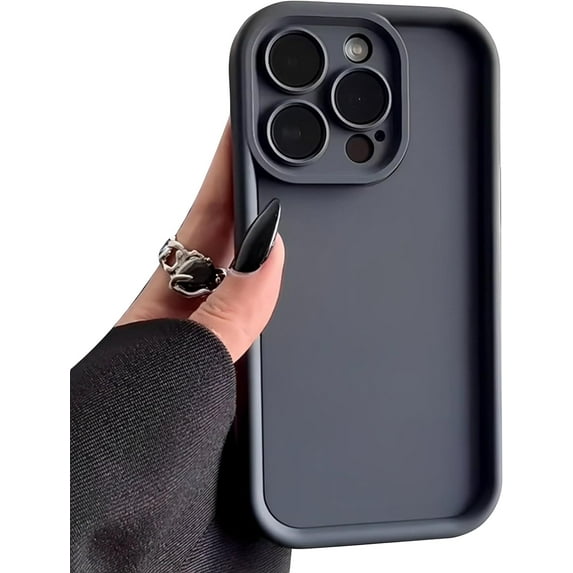 Compatible with iPhone 13 Pro Max for Women/Girls, Candy Color Silicone Matte Shockproof Soft Bumper Phone Cases for iPhone 13 Pro Max, Grey