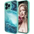 thumbnail image 1 of Compatible with iPhone 13 Pro case Blue Marble Design Shockproof Protective Cover Soft & Flexible TPU Anti-Scratch Slim Case for iPhone 13 Pro, 1 of 12