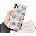 thumbnail image 1 of Compatible with iPhone 13 Women Case, Luxury Case for iPhone 13 Glitter Heart Design, Bling Case for Girls for iPhone 13 Cute Case with Shell Line, 1 of 12