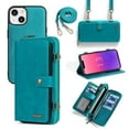 thumbnail image 1 of Compatible with iPhone 13 mini Crossbody Chain Zipper Detachable Magnetic Wallet Case Cover Wristlets Card Slot Pocket, 1 of 12