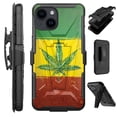 thumbnail image 1 of Compatible with iPhone 14 Plus 6.7" Hybrid Luxguard Holster Phone Case Cover (Flag of Flower Nation), 1 of 2