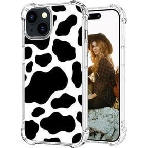 Compatible with iPhone 14 Plus Case for Women Girls Design Cute, Protector Girly Cow Print Dots Pattern