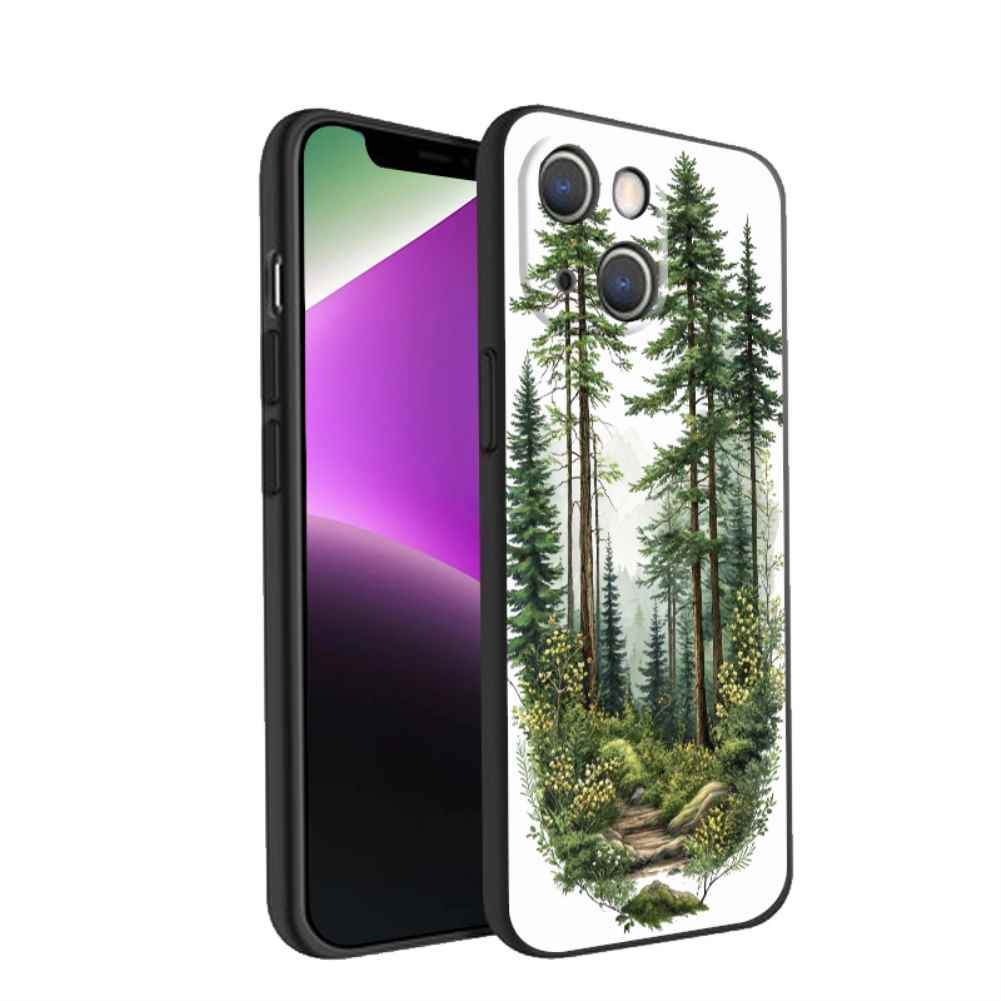 Compatible with iPhone 14 Plus Phone Case, Evergreenwoodlanddesigns0 Case Silicone Protective