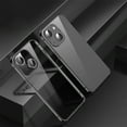 thumbnail image 1 of Compatible with iPhone 14 Pro Crystal Clear Case with Lens Protector Slim Thin Shockproof Metal Bumper Case-Black, 1 of 6