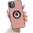 thumbnail image 1 of Compatible with iPhone 14 Pro Max Case Glitter Bling Sparkly Shiny Case Camera Protection Soft TPU Shockproof Back Cover for Women Girl Pink, 1 of 7
