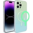 thumbnail image 1 of Compatible with iPhone 14 Pro Max Gradient Case Magnetic Luminous Case Glow in The Dark Noctilucent Slim Fit Cover Protective Anti Scratch Case Cover, 1 of 15