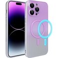 thumbnail image 1 of Compatible with iPhone 14 Pro Max Gradient Case Magnetic Luminous Case Glow in The Dark Noctilucent Slim Fit Cover Protective Anti Scratch Case Cover, 1 of 9