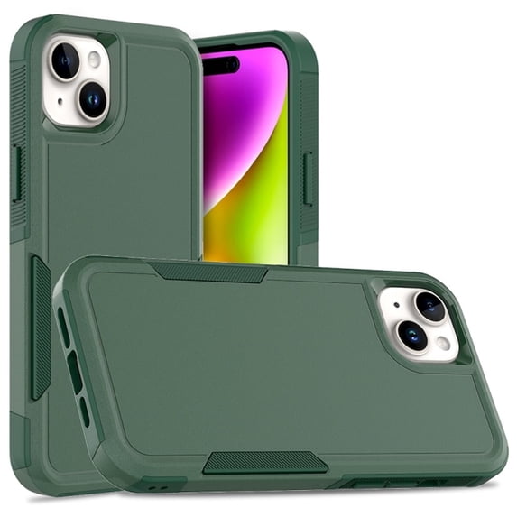 Light Rugged Phone Compatible with iPhone 15 Case, Dual Layer PC+TPU Heavy Duty Rugged ...