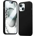thumbnail image 1 of Compatible with iPhone 15 Case, Liquid Silicone Slim Shockproof Protective Phone Case for iPhone 15 6.1 inch[Microfiber Lining]. (Black), 1 of 6