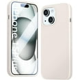 thumbnail image 1 of Compatible with iPhone 15 Plus Case, Liquid Silicone Slim Shockproof Protective Phone Case for iPhone 15 Plus 6.7 inch[Microfiber Lining].(Stone), 1 of 12