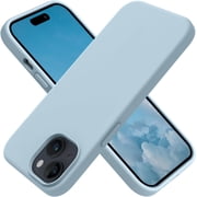 Compatible with iPhone 15 Plus Case, Silicone Shockproof Slim Thin Phone Case for iPhone 15 Plus 6.7 inch, Baby Blue