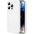 thumbnail image 1 of Compatible with iPhone 15 Pro 6.1 Inches, Soft Scratch Resistant Liquid Silicone Fine Hole Shockproof Protective Case,White, 1 of 14