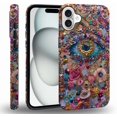 thumbnail image 1 of Compatible with iPhone 16 Case, Evil Eye Charm Soft TPU + Hard PC 2-in-1, Anti-Scratch Soft TPU Shockproof Unique Protective Cover Pattern Design, 1 of 6