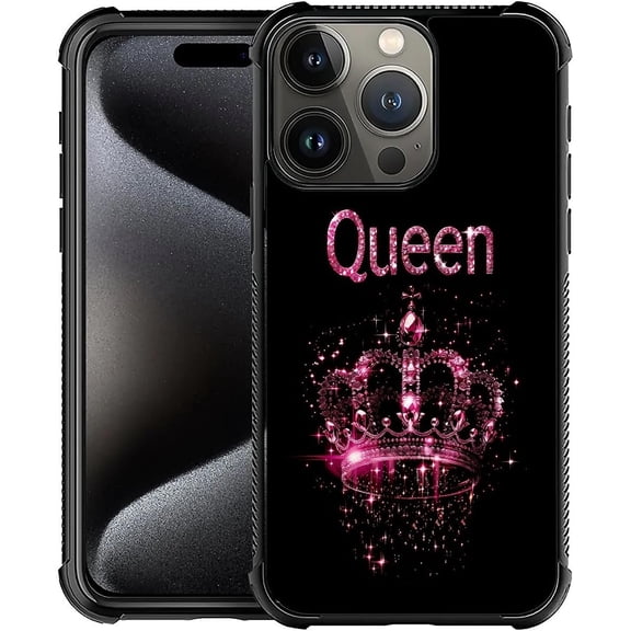 Compatible with iPhone 16 Pro Case, Red Queen New for Women Girls Case, Shockproof Anti-Slip Drop Protection with Soft TPU Bumper