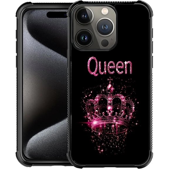 Compatible with iPhone 16 Pro Max Case, Red Queen New 16 Pro Max Women Girls Case, Shockproof Anti-Slip Drop Protection with Soft TPU Bumper