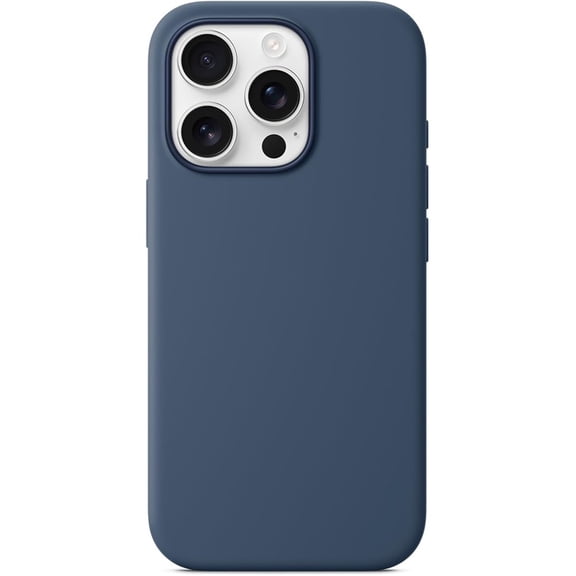 Compatible with iPhone 16pmax Case, Liquid Silicone Case, Full Body Protective Cover, Shockproof, Slim Phone, Anti-Scratch Soft Microfiber Lining.