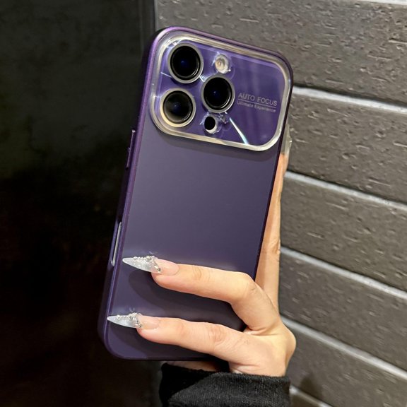 Compatible with iPhone 17 Pro Max/16/15/14/13 Phone case New Large Window All Inclusive Couple (Purple,for iPhone 15 Pro Max)