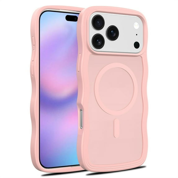 Compatible with iPhone 17 Pro Max Case,Fit for Magsafe,Shockproof Anti-slip Anti-drop,Wavy Design,Slim Magnetic Phone Protective Cover