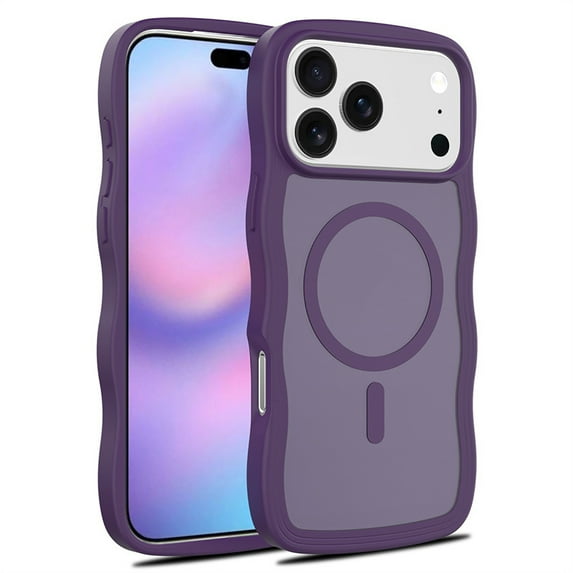 Compatible with iPhone 17 Pro Max Case,Fit for Magsafe,Shockproof Anti-slip Anti-drop,Wavy Design,Slim Magnetic Phone Protective Cover