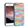 thumbnail image 1 of Compatible with iPhone 7 Plus Phone Case, Pastel-rainbow-cloud-designs-6 Case Silicone Protective for Teen Girl Boy Case for iPhone 7 Plus, 1 of 1