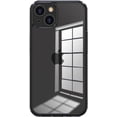 thumbnail image 1 of Compatible with iPhone Case,Crystal Clear Transparent Tempered Glass [ Drop Protection] Soft Shockproof Cover Phone Case (Black,iPhone 14 Pro Max), 1 of 8
