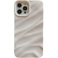 thumbnail image 1 of Compatible with iPhone Case,Curly Wave Water Ripple Shape Pattern Design Full Body Protection Soft Shockproof Cover Phone Case (White,iPhone 13 Pro), 1 of 7