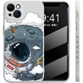 thumbnail image 1 of Compatible with iPhone Case,Cute Cartoon Astronauts Bumper Camera Lens Protection Shockproof Cover Phone Case (White,iPhone 12 Pro Max), 1 of 7