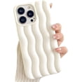 thumbnail image 1 of Compatible with iPhone Case,Cute Curly Wave Water Ripple Shape Pattern Protection Soft Shockproof Cover Phone Case (White,iPhone 13), 1 of 9