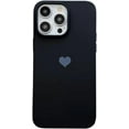 thumbnail image 1 of Compatible with iPhone Case,Cute Heart Pattern Bumper Camera Lens Protection Soft Shockproof Cover Phone Case (Black,iPhone 14 Pro Max), 1 of 7