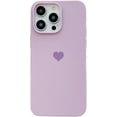thumbnail image 1 of Compatible with iPhone Case,Cute Heart Pattern Bumper Camera Lens Protection Soft Shockproof Cover Phone Case (Purple,iPhone 12), 1 of 7