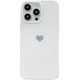 thumbnail image 1 of Compatible with iPhone Case,Cute Heart Pattern Bumper Camera Lens Protection Soft Shockproof Cover Phone Case (White,iPhone 12 Pro), 1 of 7