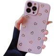 thumbnail image 1 of Compatible with iPhone Case,Cute Heart Pattern Camera Lens Protection Soft Shockproof Cover Phone Case (Purple,iPhone X/Xs), 1 of 8
