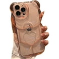 thumbnail image 1 of Compatible with iPhone Case,Cute Kawaii 3D Cartoon Heart Bear Camera Lens Protection Clear Shockproof Cover Phone Case (Pink,iPhone 14 Pro Max), 1 of 8