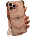 thumbnail image 1 of Compatible with iPhone Case,Cute Kawaii 3D Cartoon Heart Bear Camera Lens Protection Clear Shockproof Cover Phone Case (Pink,iPhone 14), 1 of 8