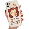 thumbnail image 1 of Compatible with iPhone Case,Cute Kawaii Funny Cartoon Lucky Cat Bumper Camera Lens Protection Soft Shockproof Cover Phone Case (1,iPhone 13 Pro), 1 of 5