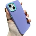 thumbnail image 1 of Compatible with iPhone Case,Cute Liquid Silicone Anti-Scratch 3 Layers Full Body Protection Soft Shockproof Cover Phone Case (Purple,iPhone 11), 1 of 8