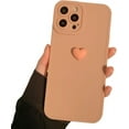 thumbnail image 1 of Compatible with iPhone Case,Cute Lovely 3D Heart Camera Lens Protection Bumper Soft Shockproof Cover Phone Case for Women Girls (Pink,iPhone Xr), 1 of 7